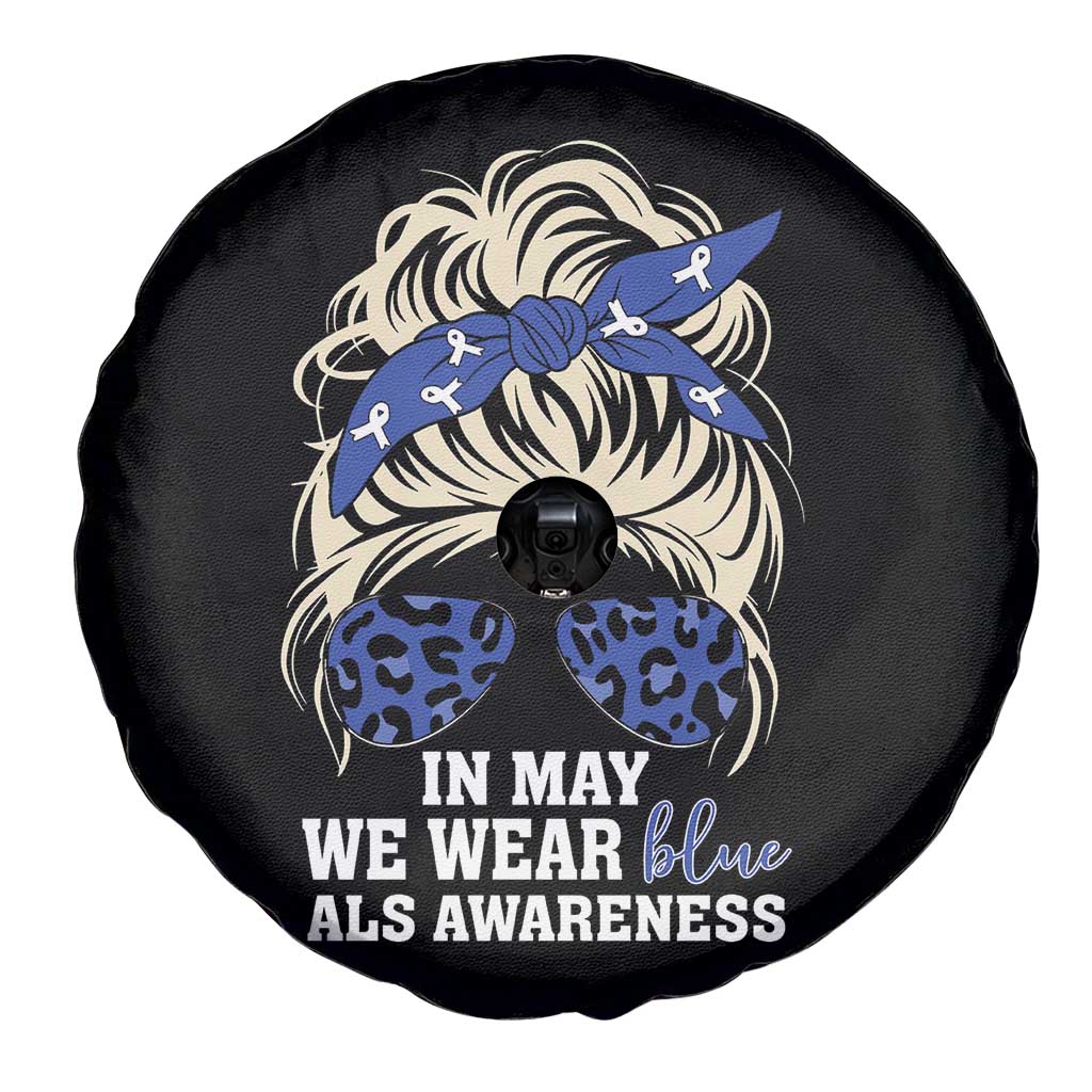 ALS Awareness We Wear Blue In May Spare Tire Cover