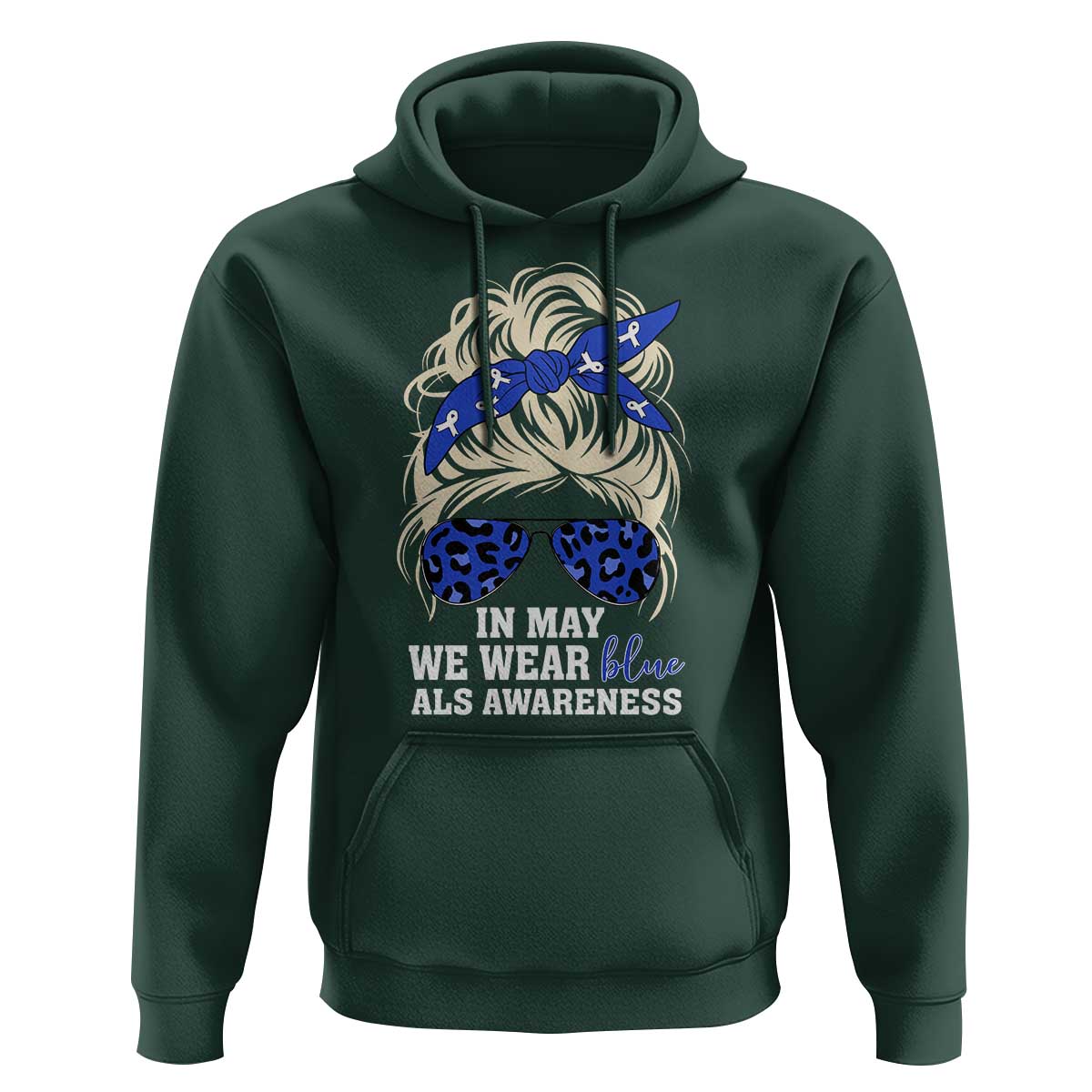 ALS Awareness We Wear Blue In May Hoodie
