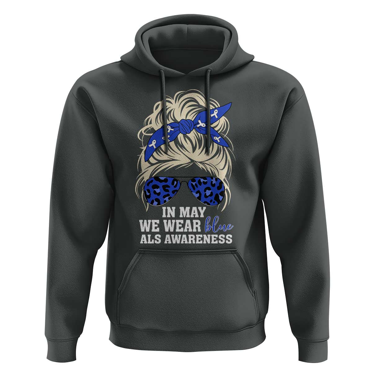 ALS Awareness We Wear Blue In May Hoodie