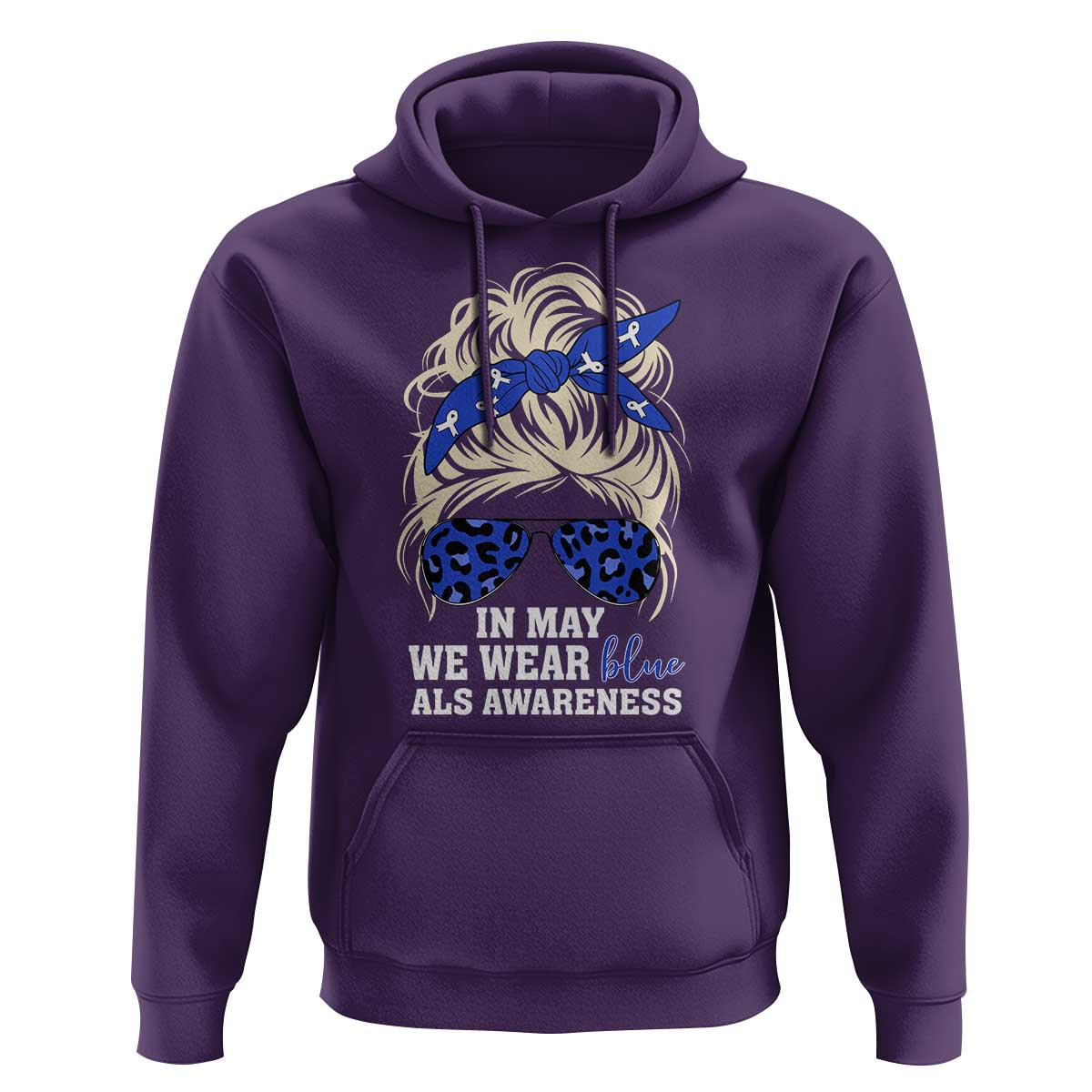 ALS Awareness We Wear Blue In May Hoodie