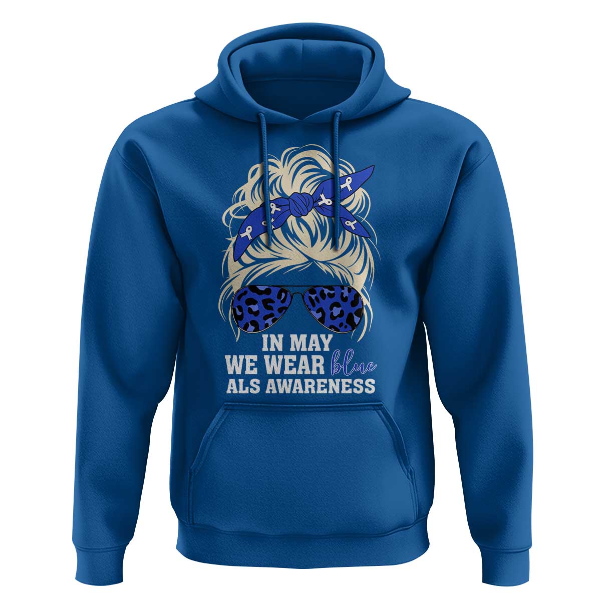 ALS Awareness We Wear Blue In May Hoodie