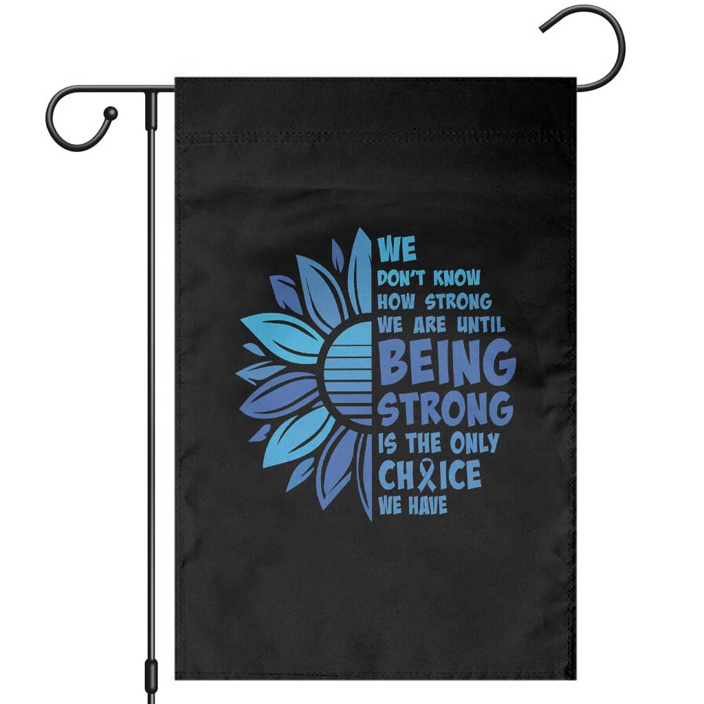 ALS Awareness Garden Flag Blue Ribbon Stronger Survivor
