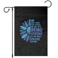 ALS Awareness Garden Flag Blue Ribbon Stronger Survivor