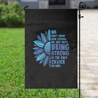 ALS Awareness Garden Flag Blue Ribbon Stronger Survivor