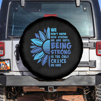 ALS Awareness Spare Tire Cover Blue Ribbon Stronger Survivor