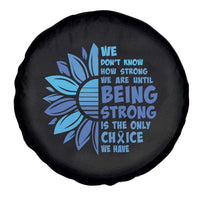 ALS Awareness Spare Tire Cover Blue Ribbon Stronger Survivor