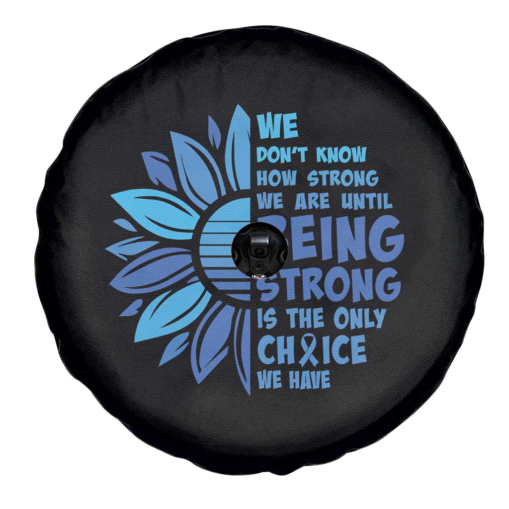 ALS Awareness Spare Tire Cover Blue Ribbon Stronger Survivor
