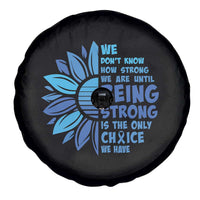 ALS Awareness Spare Tire Cover Blue Ribbon Stronger Survivor