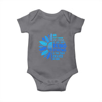 ALS Awareness Baby Onesie Blue Ribbon Stronger Survivor