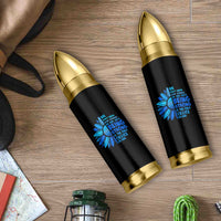 ALS Awareness Bullet Tumbler Blue Ribbon Stronger Survivor