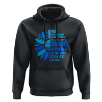 ALS Awareness Hoodie Blue Ribbon Stronger Survivor
