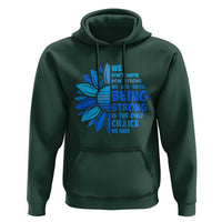 ALS Awareness Hoodie Blue Ribbon Stronger Survivor