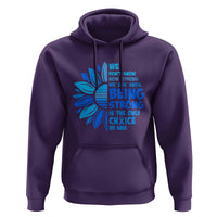 ALS Awareness Hoodie Blue Ribbon Stronger Survivor