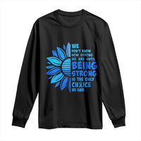 ALS Awareness Long Sleeve Shirt Blue Ribbon Stronger Survivor