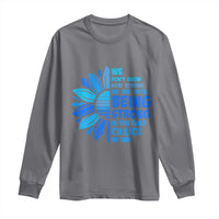 ALS Awareness Long Sleeve Shirt Blue Ribbon Stronger Survivor