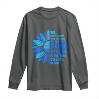 ALS Awareness Long Sleeve Shirt Blue Ribbon Stronger Survivor