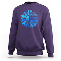 ALS Awareness Sweatshirt Blue Ribbon Stronger Survivor
