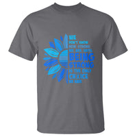 ALS Awareness T Shirt Blue Ribbon Stronger Survivor