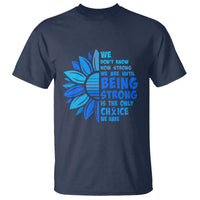ALS Awareness T Shirt Blue Ribbon Stronger Survivor
