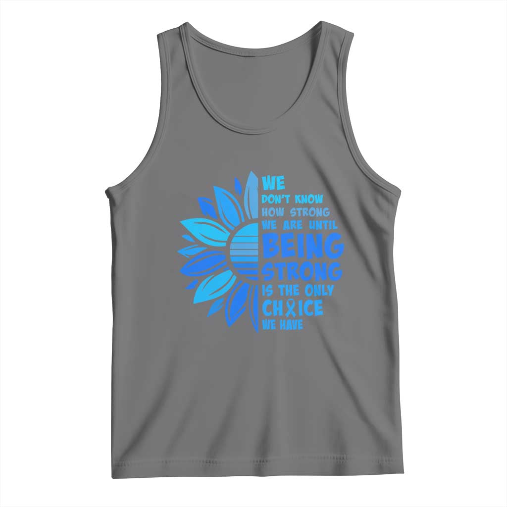 ALS Awareness Tank Top Blue Ribbon Stronger Survivor
