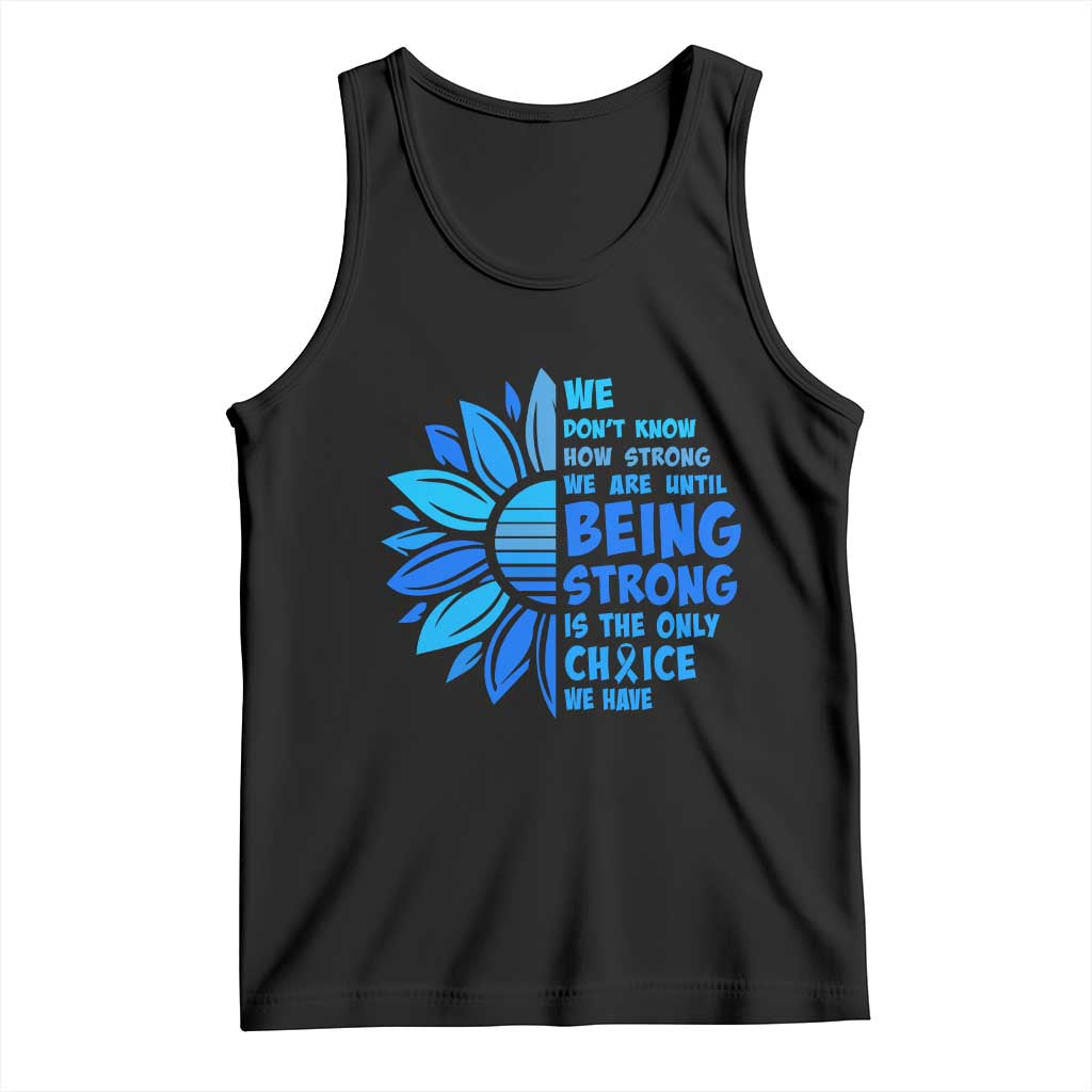 ALS Awareness Tank Top Blue Ribbon Stronger Survivor