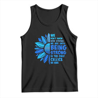 ALS Awareness Tank Top Blue Ribbon Stronger Survivor