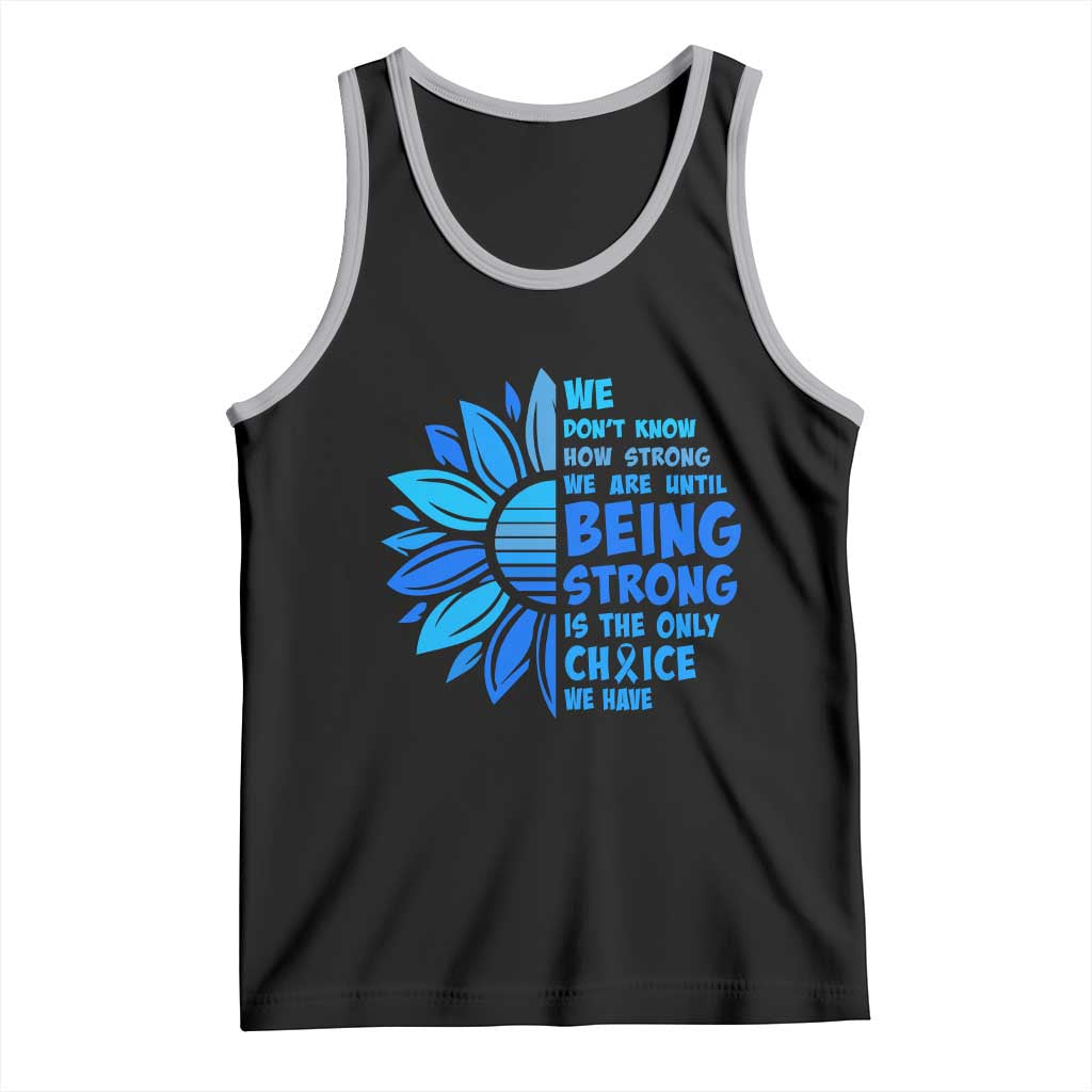 ALS Awareness Tank Top Blue Ribbon Stronger Survivor