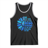 ALS Awareness Tank Top Blue Ribbon Stronger Survivor