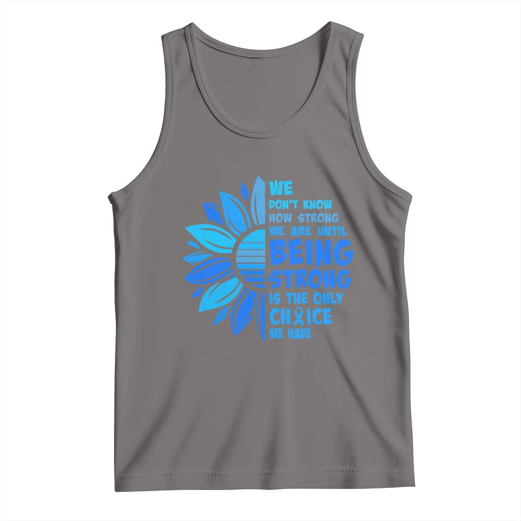 ALS Awareness Tank Top Blue Ribbon Stronger Survivor