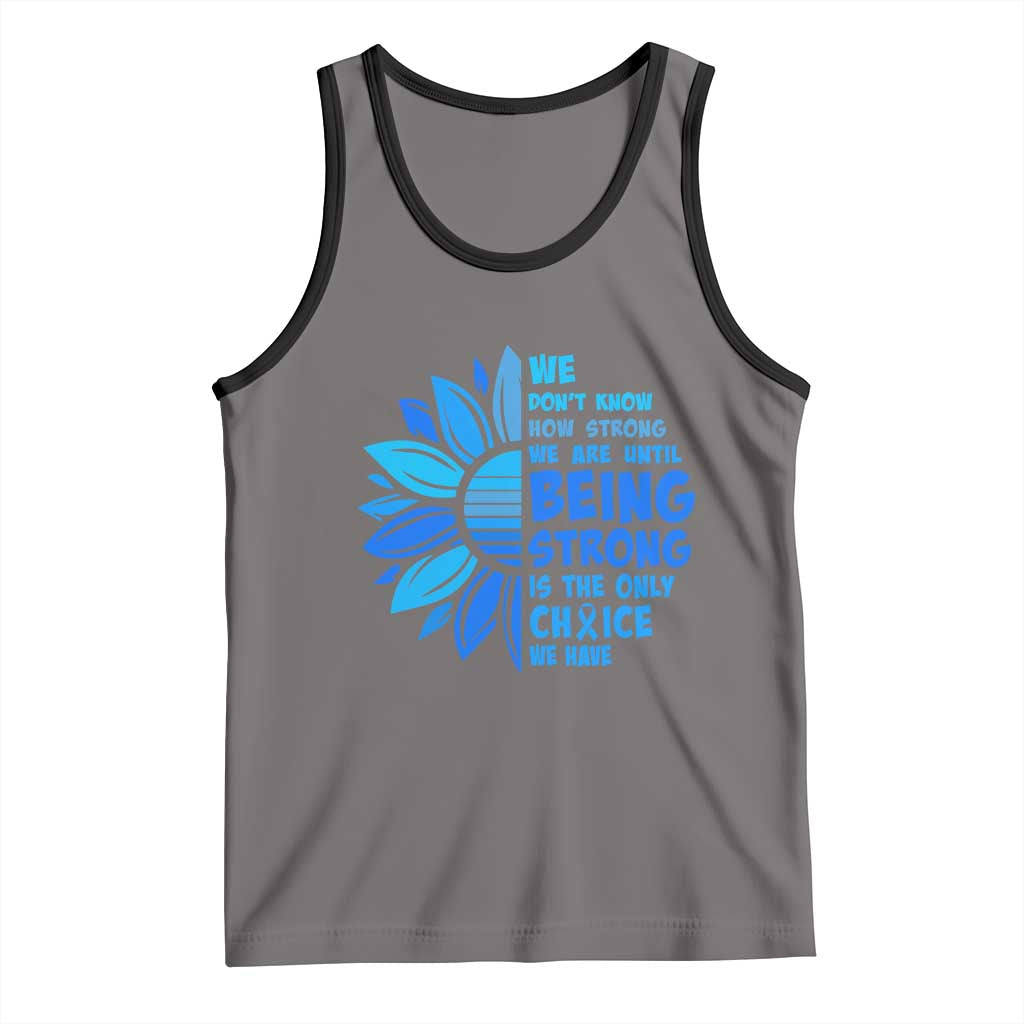 ALS Awareness Tank Top Blue Ribbon Stronger Survivor