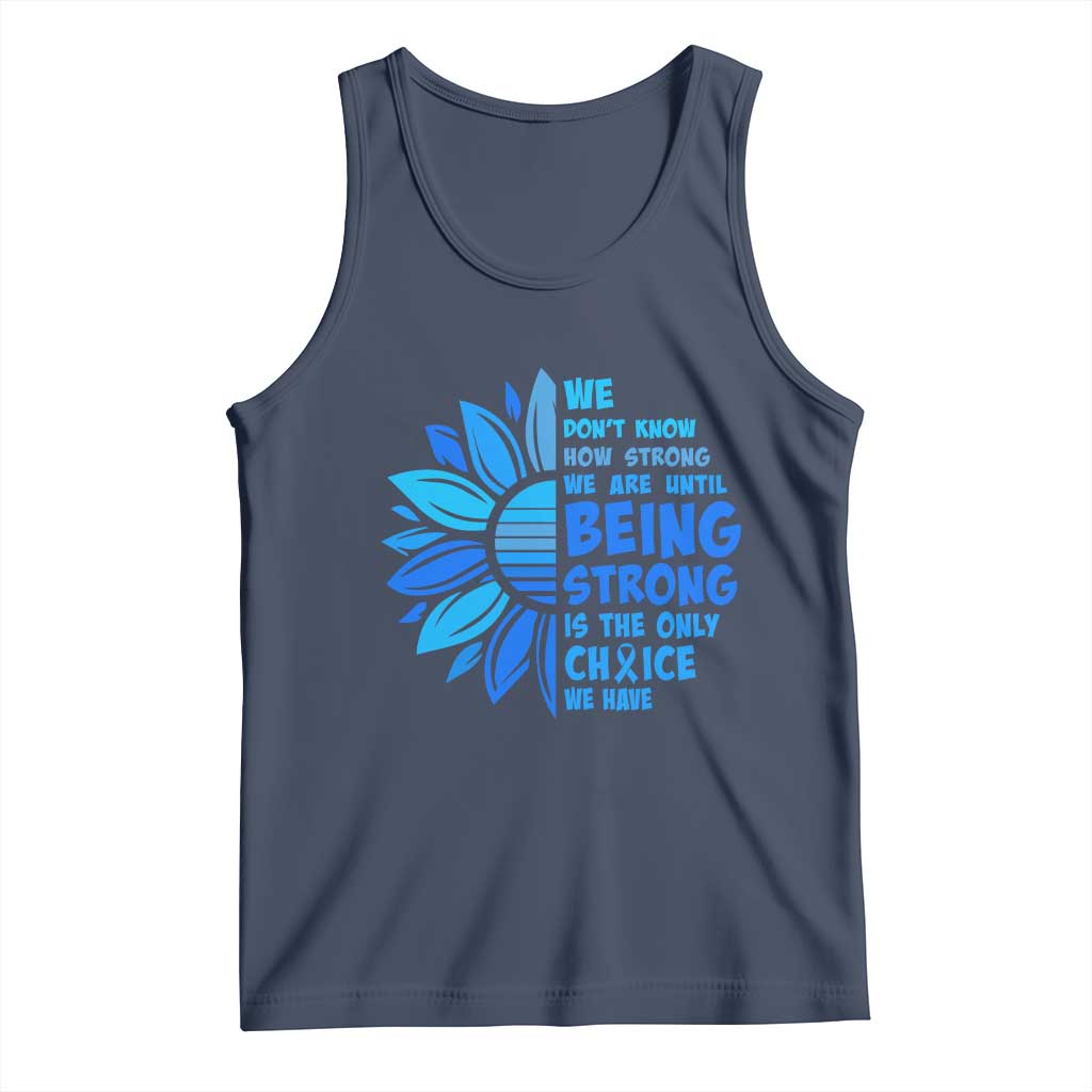 ALS Awareness Tank Top Blue Ribbon Stronger Survivor
