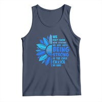 ALS Awareness Tank Top Blue Ribbon Stronger Survivor
