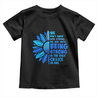 ALS Awareness Toddler T Shirt Blue Ribbon Stronger Survivor