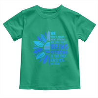 ALS Awareness Toddler T Shirt Blue Ribbon Stronger Survivor
