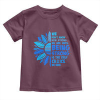 ALS Awareness Toddler T Shirt Blue Ribbon Stronger Survivor