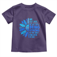 ALS Awareness Toddler T Shirt Blue Ribbon Stronger Survivor
