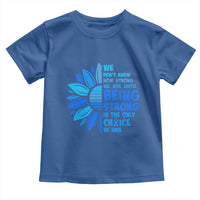 ALS Awareness Toddler T Shirt Blue Ribbon Stronger Survivor