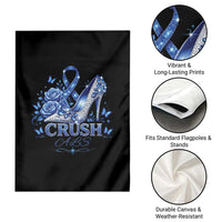 ALS Awareness Garden Flag Blue Ribbon Women Crush ALS