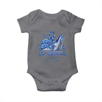 ALS Awareness Baby Onesie Blue Ribbon Women Crush ALS