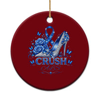 ALS Awareness Ceramic Ornament Blue Ribbon Women Crush ALS
