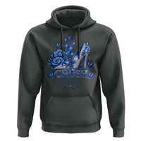 ALS Awareness Hoodie Blue Ribbon Women Crush ALS