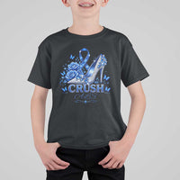 ALS Awareness T Shirt For Kid Blue Ribbon Women Crush ALS
