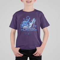 ALS Awareness T Shirt For Kid Blue Ribbon Women Crush ALS