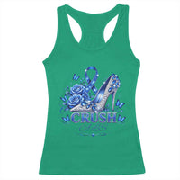 ALS Awareness Racerback Tank Top Blue Ribbon Women Crush ALS
