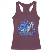 ALS Awareness Racerback Tank Top Blue Ribbon Women Crush ALS