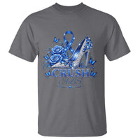 ALS Awareness T Shirt Blue Ribbon Women Crush ALS