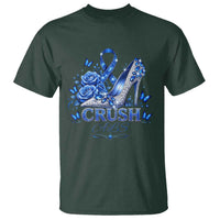 ALS Awareness T Shirt Blue Ribbon Women Crush ALS