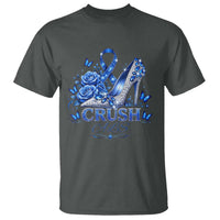 ALS Awareness T Shirt Blue Ribbon Women Crush ALS