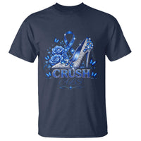 ALS Awareness T Shirt Blue Ribbon Women Crush ALS