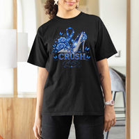 ALS Awareness T Shirt For Women Blue Ribbon Women Crush ALS